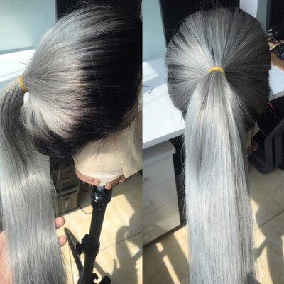 Ombre Grey Glueless Lace Front Wig with Baby Hair 130 Density T1B Grey Brazilian Lace Front Human Hair Wig Remy Hair
Ombre Grey Glueless Lace Front Wig with Baby Hair 130 Density T1B Grey Brazilian Lace Front Human Hair Wig Remy Hair