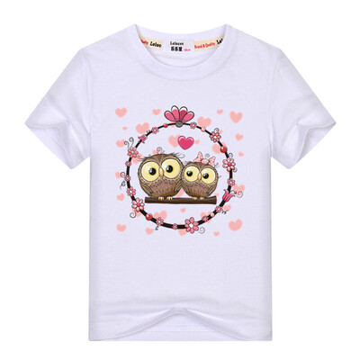 Мода Горячая продажа Девочки T рубашки Две Совы Печать Девочки Девочки Круглая шею футболки с коротким рукавом Повседневный Симпат
Мода Горячая продажа Девочки T рубашки Две Совы Печать Девочки Девочки Круглая шею футболки с коротким рукавом Повседневный Симпат