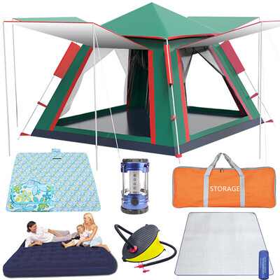 Antarctic outdoor tent travel camping tent 3-4 people rainproof sunscreen tent set moisture mat picnic mat tent light inflatable bed four sides open window army green
Antarctic outdoor tent travel camping tent 3-4 people rainproof sunscreen tent set moisture mat picnic mat tent light inflatable bed four sides open window army green