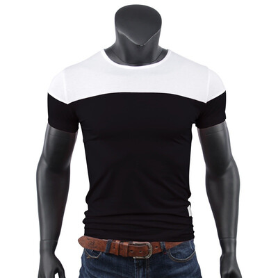 Summer Men&39s New Short Sleeved T-shirt Neck Casual Casual Color Cotton T-shirt Self-cultivation Jacket 
Summer Men&39s New Short Sleeved T-shirt Neck Casual Casual Color Cotton T-shirt Self-cultivation Jacket