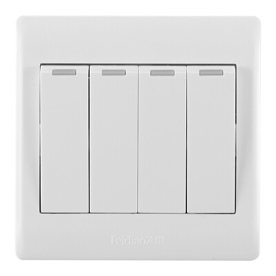 Feidiao (feidiao) switch socket panel four open single control four open single power supply wall switch panel 86 A3 Jia Run white
Feidiao (feidiao) switch socket panel four open single control four open single power supply wall switch panel 86 A3 Jia Run white