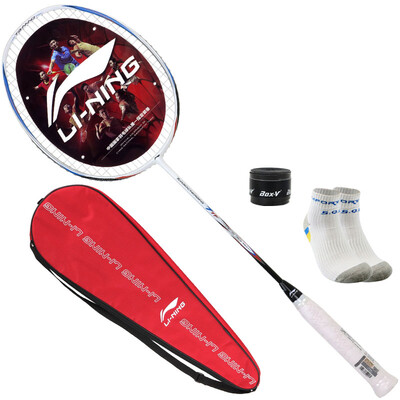 Li Ning LI-NING badminton racket 5U ultra-light series single storm WS500 blue blue already threaded