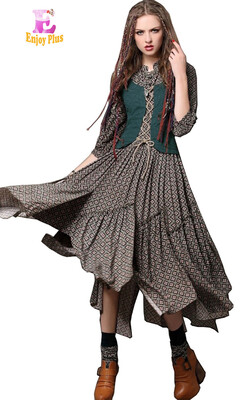 S M L High Quality chest 85-93cm cotton vintage new autumn 2017 print long dress women half sleeve maxi irregular elegant lady
S M L High Quality chest 85-93cm cotton vintage new autumn 2017 print long dress women half sleeve maxi irregular elegant lady
