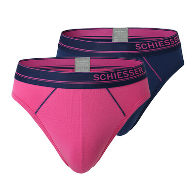 Schiesser Mens Underwear 2 Pack Shumei Cotton Briefs E513639S Deep Purple Dark Blue 7781 M 
Schiesser Mens Underwear 2 Pack Shumei Cotton Briefs E513639S Deep Purple Dark Blue 7781 M