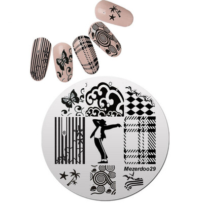 1Pcs Flowers Lattice Dancer Nail Stamping Plate Stencil Manicure Round Style Nail Art Image Template Mezerdoo 29
1Pcs Flowers Lattice Dancer Nail Stamping Plate Stencil Manicure Round Style Nail Art Image Template Mezerdoo 29
