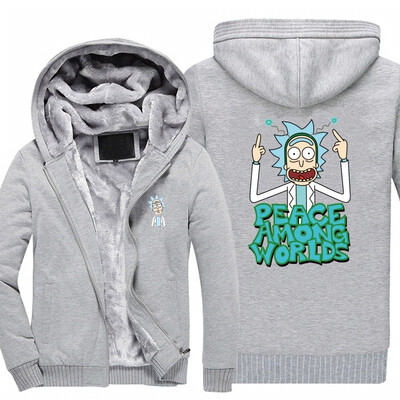 2018 New Men Hoodies PEACE AMONG WORLDS RICK AND MORTY pattern Fleece Coat Baseball Uniform Sportswear Jacket wool
2018 New Men Hoodies PEACE AMONG WORLDS RICK AND MORTY pattern Fleece Coat Baseball Uniform Sportswear Jacket wool