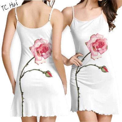 2017 Summer Real Knee-length Straight Dress Women Fashion Bohemia Floral Printing Harness Dress
2017 Summer Real Knee-length Straight Dress Women Fashion Bohemia Floral Printing Harness Dress