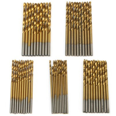 High Speed Steel Ti-coated Straight Shank Twist Drill Bit Set for PCB Drilling - 50PCS
High Speed Steel Ti-coated Straight Shank Twist Drill Bit Set for PCB Drilling - 50PCS