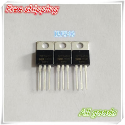 5PCS free shipping IRF540NPBF IRF540N IRF540 TO-220 100V 33A MOS transistor N channel new original
5PCS free shipping IRF540NPBF IRF540N IRF540 TO-220 100V 33A MOS transistor N channel new original