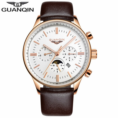 GUANQIN наручные часы Мужские виды спорта Повседневная мода Кварцевые часы Мужские кожаные часы Мужские часы
GUANQIN наручные часы Мужские виды спорта Повседневная мода Кварцевые часы Мужские кожаные часы Мужские часы