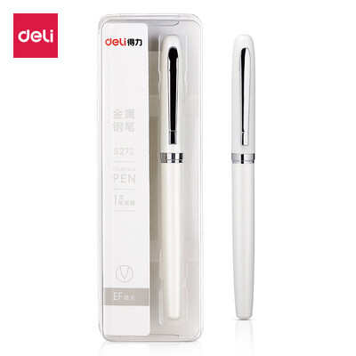 Deli deli EF dark tip excellent series of posture posture pen pen metal punch ink pen white S272
Deli deli EF dark tip excellent series of posture posture pen pen metal punch ink pen white S272