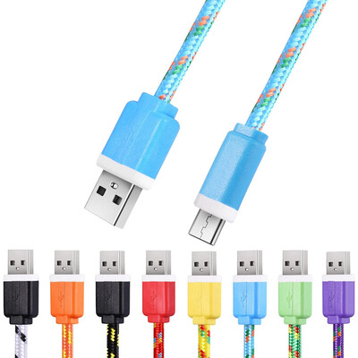 1M Micro USB Flat Braided Synchronization Charger Cable Cord Adapter for Android Smart Phones
1M Micro USB Flat Braided Synchronization Charger Cable Cord Adapter for Android Smart Phones