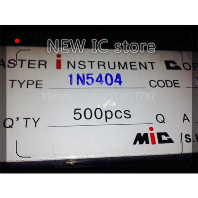 100pcs HOT!!NEW ORIGINAL 1N5404RLG 1N5404 IN5404 5404 RECTIFIER DIODES PB Free ROHS DO27 DO-201AA
100pcs HOT!!NEW ORIGINAL 1N5404RLG 1N5404 IN5404 5404 RECTIFIER DIODES PB Free ROHS DO27 DO-201AA