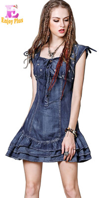 M L High Quality chest 88-96cm cotton casual summer 2018 vintage blue jeans mini dress women short sleeve denim embroidery
M L High Quality chest 88-96cm cotton casual summer 2018 vintage blue jeans mini dress women short sleeve denim embroidery