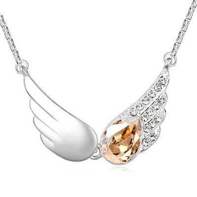High Quality Vintage Wings Necklaces Pendants Crystal from Austria Women Joyas White Gold Plated Valentines Day Gift 1
High Quality Vintage Wings Necklaces Pendants Crystal from Austria Women Joyas White Gold Plated Valentines Day Gift 1
