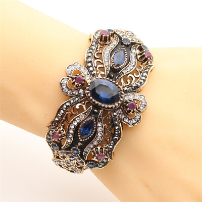 Vintage Women Flower Bracelet Cuff Turkish Resin Bangle Jewelry Antique Gold Color Bride Bracelets Party Wedding Ethnic Bangles
Vintage Women Flower Bracelet Cuff Turkish Resin Bangle Jewelry Antique Gold Color Bride Bracelets Party Wedding Ethnic Bangles