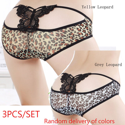 T pants sexy lace thong temptation to bow underwear sexy leopard exposed hip Panties underpants Erotic Briefs
T pants sexy lace thong temptation to bow underwear sexy leopard exposed hip Panties underpants Erotic Briefs