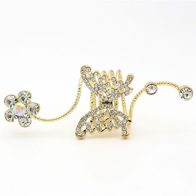 New Brand Design Women Rhinestone Butterfly Shank Rings Gold Color Crystal Flower Animal Ring Bridal Romantic Wedding Jewelry
New Brand Design Women Rhinestone Butterfly Shank Rings Gold Color Crystal Flower Animal Ring Bridal Romantic Wedding Jewelry