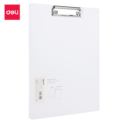 Deli deli l music series A4 vertical folding board clip practical meeting folder white 72500 
Deli deli l music series A4 vertical folding board clip practical meeting folder white 72500