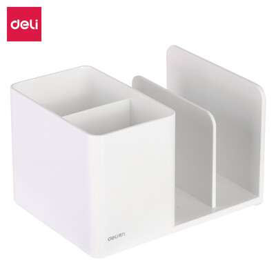 Deli deli multi-function fashion pen holder desktop small object storage box white 9128
Deli deli multi-function fashion pen holder desktop small object storage box white 9128