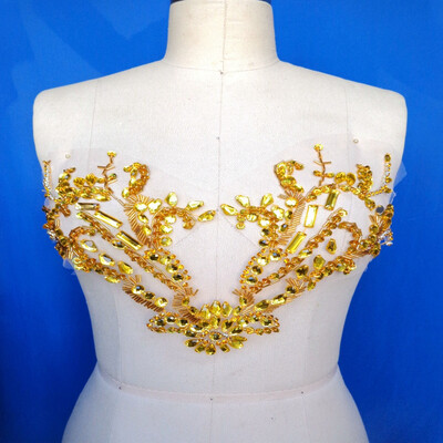 New pure handmade 2131cm sew on rhinestones applique trim Golden crystals patches for dress DIY Manual accessories
New pure handmade 2131cm sew on rhinestones applique trim Golden crystals patches for dress DIY Manual accessories