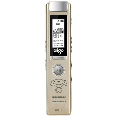 JD&aigo aigo R6611 recorder 8Gprofessional micro-HD remote MP3 player learning&conference interviewChampagne Gold
JD&aigo aigo R6611 recorder 8Gprofessional micro-HD remote MP3 player learning&conference interviewChampagne Gold