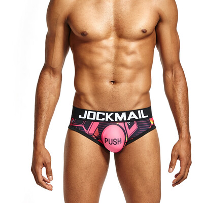 JOCKMAIL Mens Underwear Low-Waist Polyamide Print Mens Briefs Comfortable Fresh Briefs
JOCKMAIL Mens Underwear Low-Waist Polyamide Print Mens Briefs Comfortable Fresh Briefs