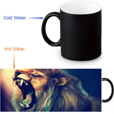 Lion 350ml12oz Heat Reveal Mug Color Change Coffee Cup Sensitive Morphing Mugs Magic Mug Milk Tea Cups
Lion 350ml12oz Heat Reveal Mug Color Change Coffee Cup Sensitive Morphing Mugs Magic Mug Milk Tea Cups