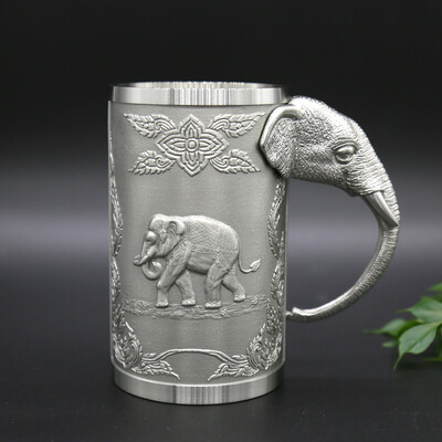 Oriental Pewter Pewter Beer Mug - Pure Tin 97 Lead-Free Pewter CJME Hand Carved Beautiful Embossed Handmade in Thailand
Oriental Pewter Pewter Beer Mug - Pure Tin 97 Lead-Free Pewter CJME Hand Carved Beautiful Embossed Handmade in Thailand