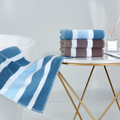 Jie Liya Grace cotton towel wide striped wash towel soft absorbent adult cotton couple family wash towel value four pack
Jie Liya Grace cotton towel wide striped wash towel soft absorbent adult cotton couple family wash towel value four pack