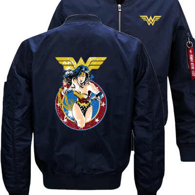 New Marvel Superhero Justice League Wonder Woman Cosplay Coat Bomber Flight Flying Jacket Winter thicken Warm Zipper Men Jackets
New Marvel Superhero Justice League Wonder Woman Cosplay Coat Bomber Flight Flying Jacket Winter thicken Warm Zipper Men Jackets