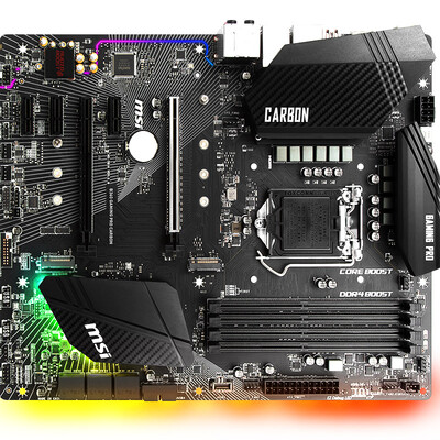 MSI B360 GAMING PRO CARBON Blackboard Gaming «Ешьте курицу» Материнская плата (Intel B360 / LGA 1151)
MSI B360 GAMING PRO CARBON Blackboard Gaming «Ешьте курицу» Материнская плата (Intel B360 / LGA 1151)