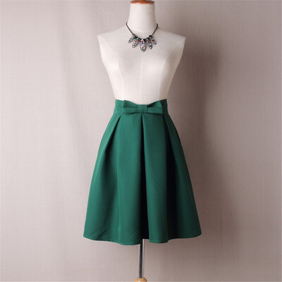 BACHASH Elegant Women Skirt High Waist Pleated Knee Length Skirt Vintage A Line Big Bow Red Black Side Zipper Skater Skirts Red
BACHASH Elegant Women Skirt High Waist Pleated Knee Length Skirt Vintage A Line Big Bow Red Black Side Zipper Skater Skirts Red