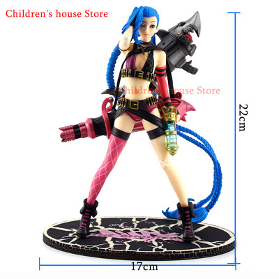 New Cool LOL Character model Jinx Doll Gifts for children Boy toy PVC material Collection decoration
New Cool LOL Character model Jinx Doll Gifts for children Boy toy PVC material Collection decoration