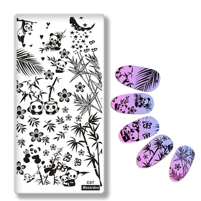 1 Pcs Rectangle Nail Stamping Plate Cute Panda Bamboo Manicure Nail Art Image Plate Stamp Template Nail Stencils Mezerdoo C07
1 Pcs Rectangle Nail Stamping Plate Cute Panda Bamboo Manicure Nail Art Image Plate Stamp Template Nail Stencils Mezerdoo C07
