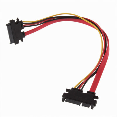 Huayuan Male to Female 715 Pin Serial SATA Data Power Combo Extension Cable MF 22P
Huayuan Male to Female 715 Pin Serial SATA Data Power Combo Extension Cable MF 22P