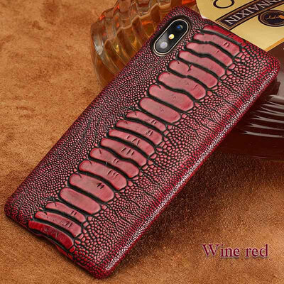 Genuine Leather Phone Case For iPhone X Case Ostrich Foot Texture Back Cover For 6 6S 7 8 Plus Case
Genuine Leather Phone Case For iPhone X Case Ostrich Foot Texture Back Cover For 6 6S 7 8 Plus Case