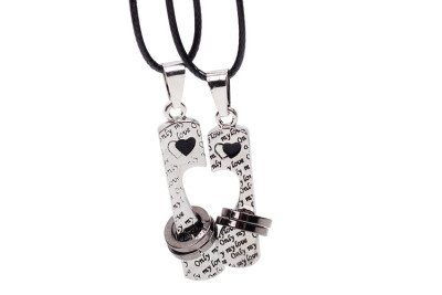 

День святого Валентина Ювелирные изделия Сердце сплава ожерелье Пара ожерелье Мода ожерелье