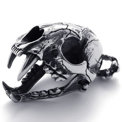 Hpolw Silvery Delicate Large Dinosaur Skullskeleton mens Newest Designed Jewelry Stainless Steel Tribal Pendant18-26 inch Chan
Hpolw Silvery Delicate Large Dinosaur Skullskeleton mens Newest Designed Jewelry Stainless Steel Tribal Pendant18-26 inch Chan