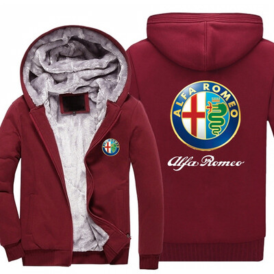 2018 New hot sale New Alfa Romeo fashion plus velvet thick hooded sweater autumn&winter zipper cardigan jacket
2018 New hot sale New Alfa Romeo fashion plus velvet thick hooded sweater autumn&winter zipper cardigan jacket