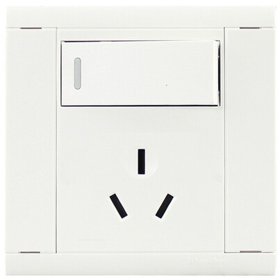 Schneider переключатель гнездовая панель 16A трех отверстий разъем для кондиционирования воздуха с переключателем A5 блестящая серия белый