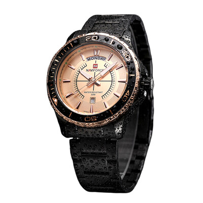 NAVIFORCE 9053 Mens Stainless Steel Band Japanese Movement Quartz Wrist Luxury Watch Gold
NAVIFORCE 9053 Mens Stainless Steel Band Japanese Movement Quartz Wrist Luxury Watch Gold