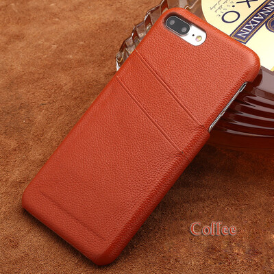 Genuine Leather Phone Case For iPhone 7 8 Plus Case Litchi Texture Dual Card slots Back Cover For X 6 6S Plus Case
Genuine Leather Phone Case For iPhone 7 8 Plus Case Litchi Texture Dual Card slots Back Cover For X 6 6S Plus Case