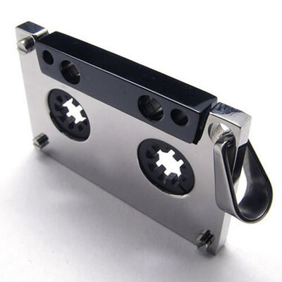 Hpolw New Fashion two tone black and silver Music Tape Stainless Steel Mens Womens Necklace Pendant
Hpolw New Fashion two tone black and silver Music Tape Stainless Steel Mens Womens Necklace Pendant