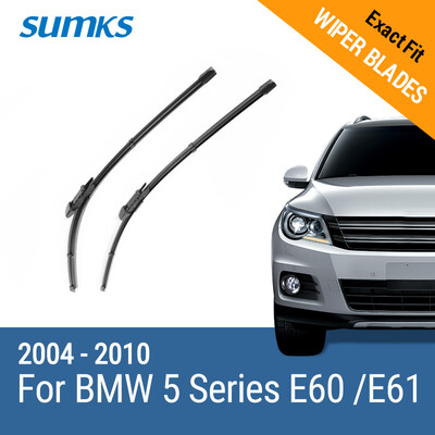 SUMKS Wiper Blades for BMW 5 Series E39 /5 Series E60 / E61 24"& 23" / 26"& 22" Fit pinch tab Arms / Side Latch Arm 1995 to 2010
SUMKS Wiper Blades for BMW 5 Series E39 /5 Series E60 / E61 24"& 23" / 26"& 22" Fit pinch tab Arms / Side Latch Arm 1995 to 2010