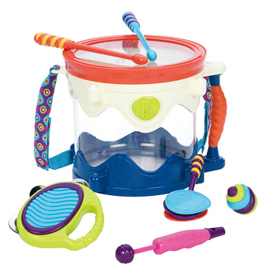 BToys than music five-style musical instrument drum music instrument percussion set music toy 18 months BX1446X
BToys than music five-style musical instrument drum music instrument percussion set music toy 18 months BX1446X