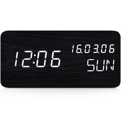 TXL alarm clock creative mute voice control luminous electronic clock fashion living room wood clock clock Zhong Ruisi E black
TXL alarm clock creative mute voice control luminous electronic clock fashion living room wood clock clock Zhong Ruisi E black