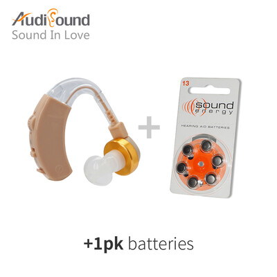 Audisound Hearing Aids Behind The Ear Hearing Aid Best Voice Sound Amplifier Adjustable Hearing Aid with 6PCS1 CARD A13 Battery
Audisound Hearing Aids Behind The Ear Hearing Aid Best Voice Sound Amplifier Adjustable Hearing Aid with 6PCS1 CARD A13 Battery