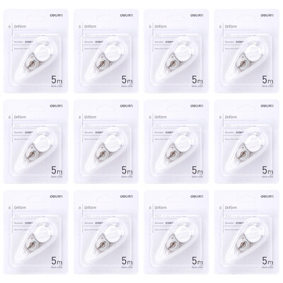 Deli deli zero series simple non-printing wind 12 students 5m correction tape correction tape correction belt 7240
Deli deli zero series simple non-printing wind 12 students 5m correction tape correction tape correction belt 7240