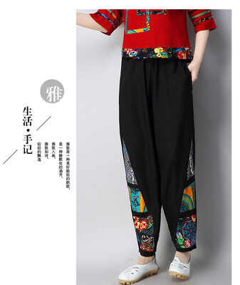 M L XL XXL waist 60-80cm casual cotton linen new summer 2018 long pant women loose flower embroider vintage elastic waist black
M L XL XXL waist 60-80cm casual cotton linen new summer 2018 long pant women loose flower embroider vintage elastic waist black